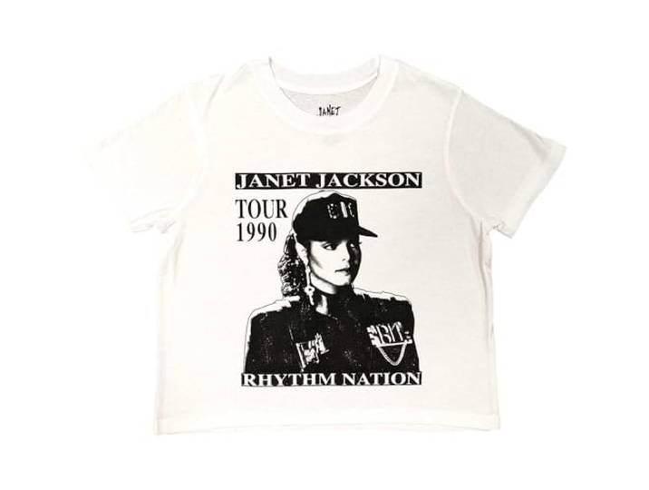 Janet Jackson Rhythm Nation Crop Top L
