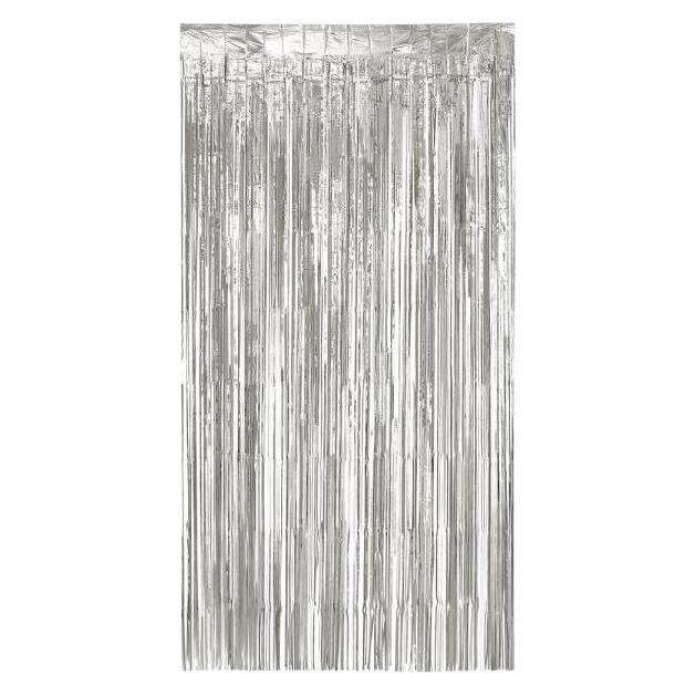 Boland Lamettavorhang Silber Metallic 200 x 100 cm (1 Stk.) (40204488)