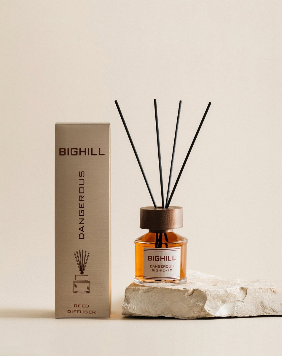 BIGHILL Reed Diffuser Luxe Geurstokjes Huisparfum Dangerous 120 ml