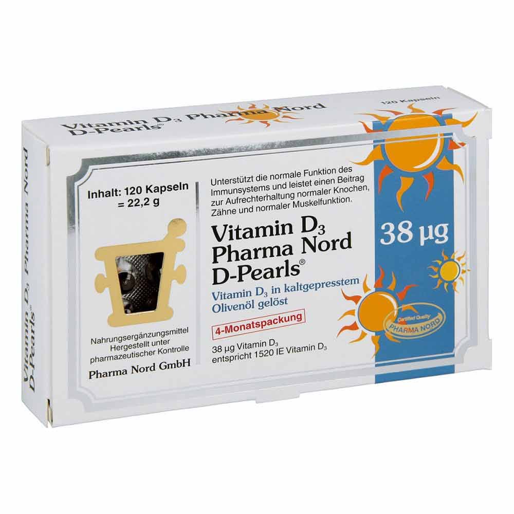 Pharma Nord Vertriebs GmbH Vitamin D3 Pharma Nord D-pearls Kapseln 12511473