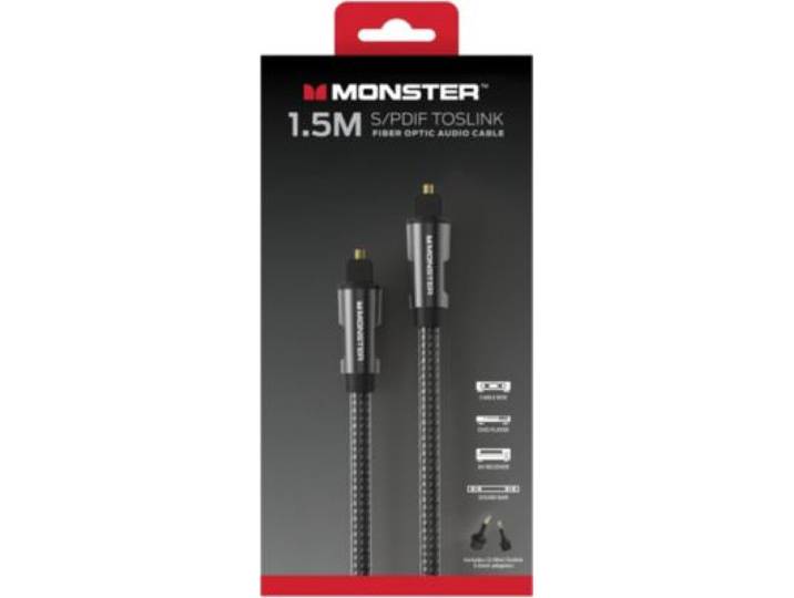 Monstercable - Câble Fibre Optique Audio Fibre Optique 1.5m