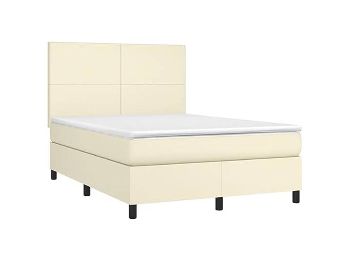KTHLBRH Bettgestell aus Stahl, schwarz, 150 x 200 cm Bettgestell mit Kopfteil, Stauraum, Lattenrost aus Metall, für Schlafzimmer