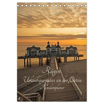 Rügen - Urlaubsparadies an der Ostsee - Familienplaner (Tischkalender 2027 DIN A5 hoch), CALVENDO Monatskalender