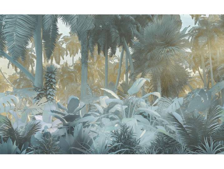 Fotobehang - Misty Jungle 400x250cm - Vliesbehang