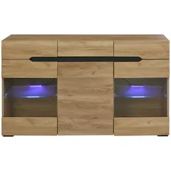 SIDEBOARD mit LED-Beleuchtung und Kabelführung, 140/35/35 cm
