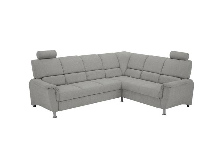 Livetastic Ecksofa, Grau, Metall, Kunststoff, Kiefer, Hartholz, 3-Sitzer, 270x216 cm, Made in EU, Wohnzimmer, Sofas & Couches, Wohnlandschaften, Ecksofas mit Schlaffunktion