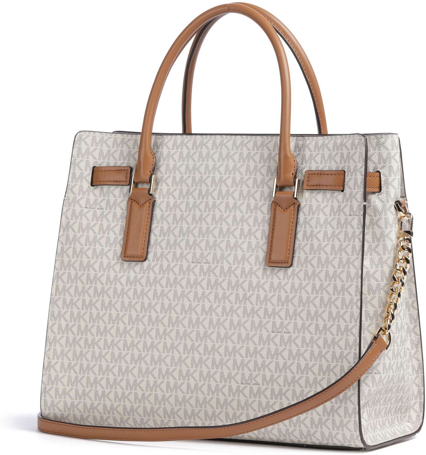 Michael Kors Hamilton Moderne Large Handtasche aus Leder, weiß