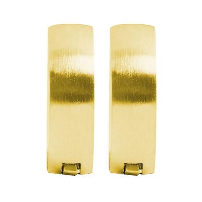 Klappcreolen ADELIA´S "Ohrringe – Klappcreole aus Edelstahl", Damen, Gr. Damen, Edelstahl, gold, Ohrringe Klappcreolen, Geschenkidee: zeitlos und vielseitig