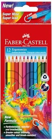 Faber-Castell Buntstift dreikant 12er Kartonetui