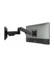 Lindy Wall Mounted Single Gas Arm Display Mount Black Befestigt ein einzelnes mit einem pneumatischen Gasfederarm an einer Wand (40712)