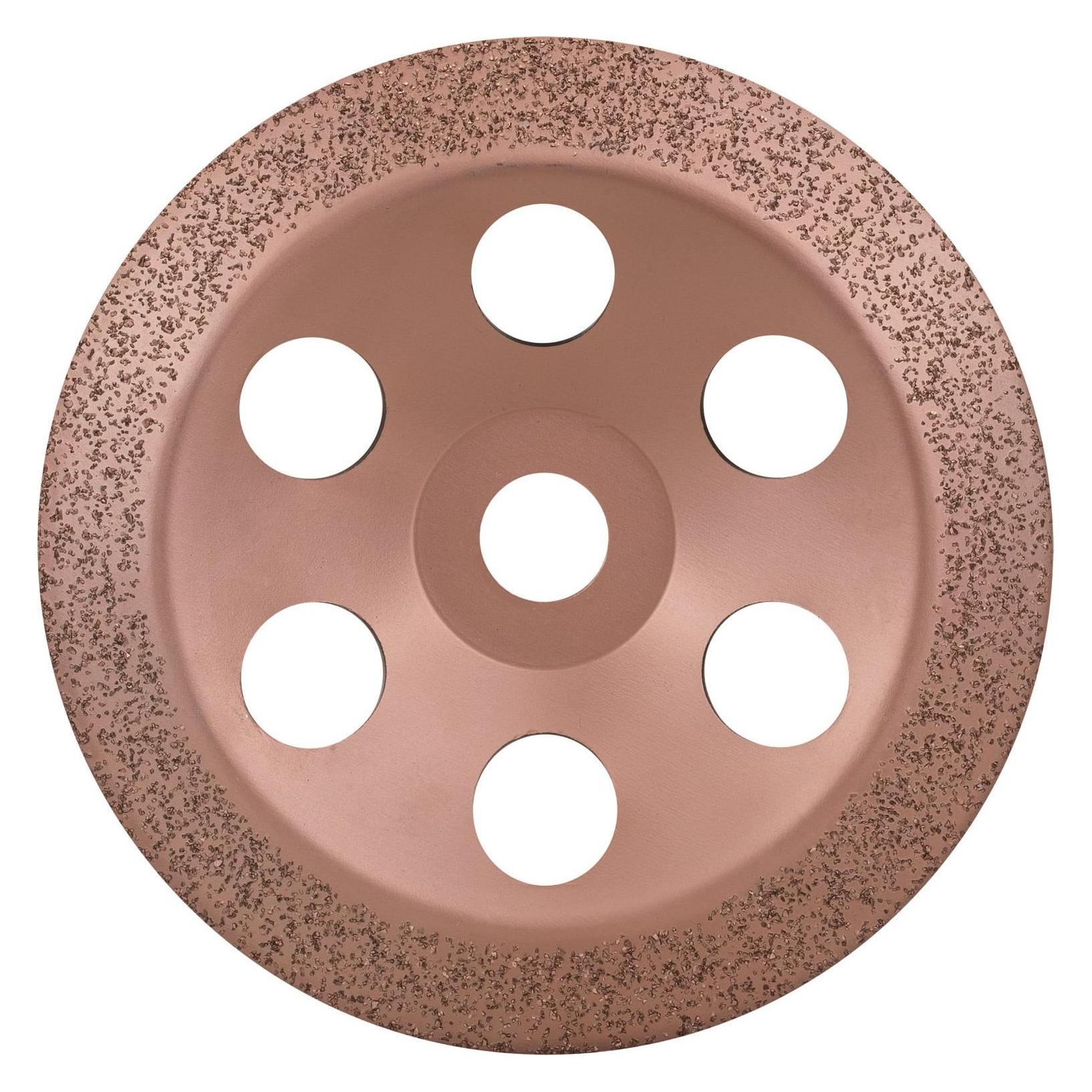 Bosch Professional Zubehör Carbide-Schleifköpfe, 180 mm, Feinheitsgrad fein, Scheibenform schräg (2608600365)