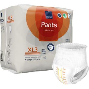 Abena Inkontinenz-Pants Premium XL3, Unisex, Größe XL (130-170cm), EInweg, 8 Tropfen, 16 Stück