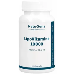 LIPOVITAMINE 10.000 Vitamin A+D3+E+K2 Kapseln 30 g