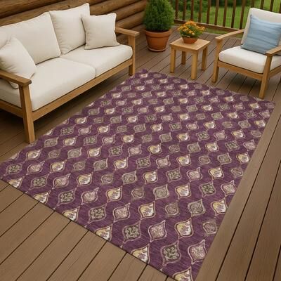 Addison Rugs Machine Washable Indoor/ Outdoor Casual Greenwood Chantille Rug