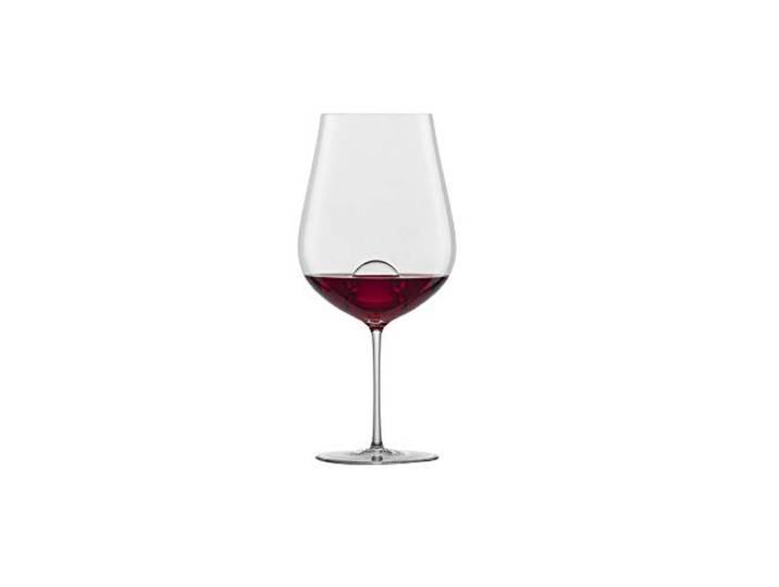 Zwiesel Glas Rotweinglas/Bordeauxglas, 2er Set, Air Sense Kollektion, Design von Bernadotte & Kylberg, mit Dekantierkugel, 122187