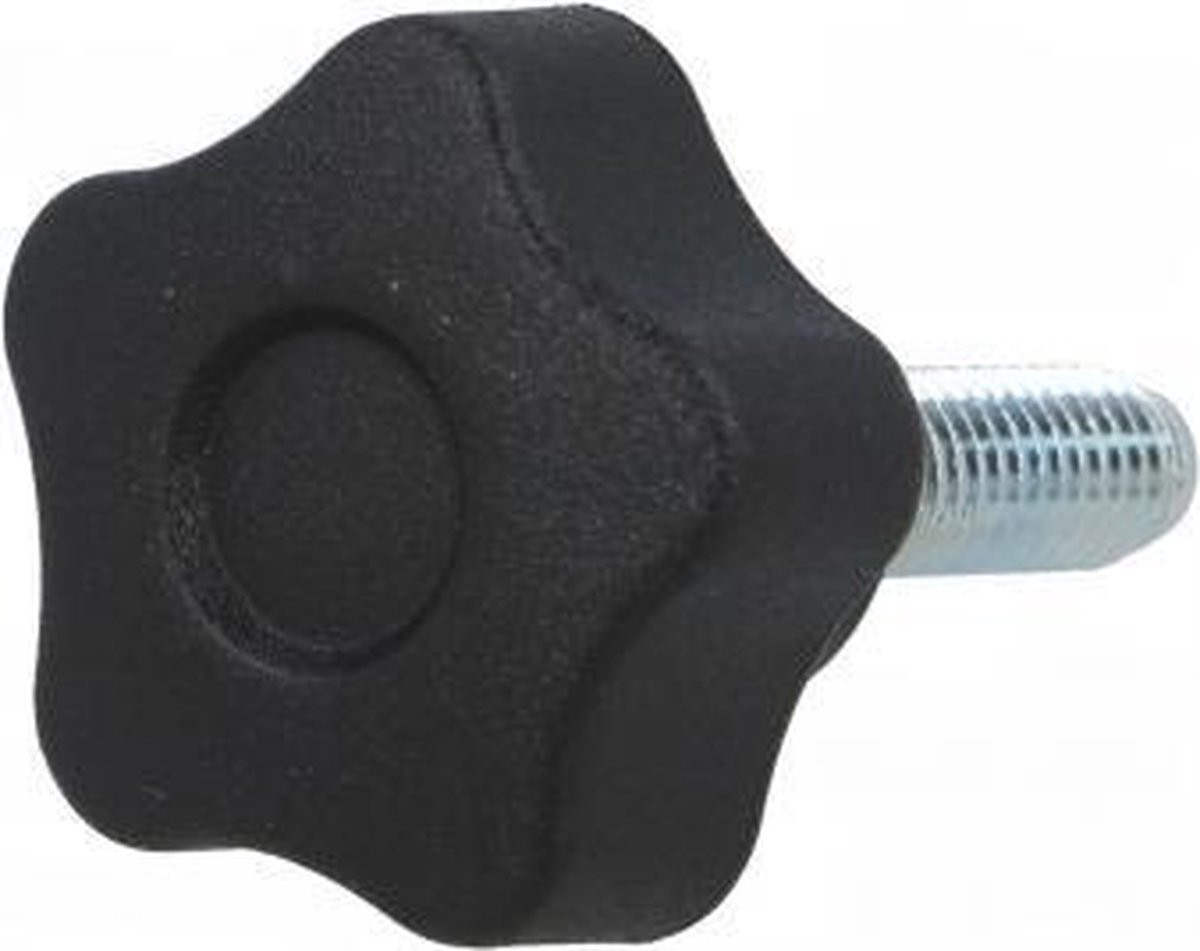 ABC-Led M8 x 25 draadeind met sterknop diameter 40mm