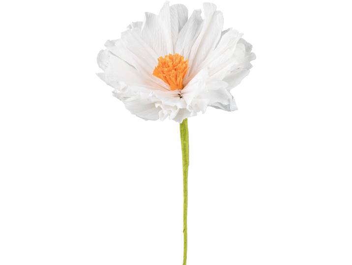 Kunstblume Natural creme Papier/Draht H 53 cm - Kunstblume