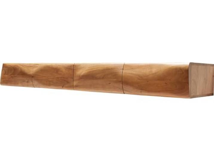 TV-Board New Live-Edge Akazie Natur 175 cm 4 Türen schwebend Lowboard