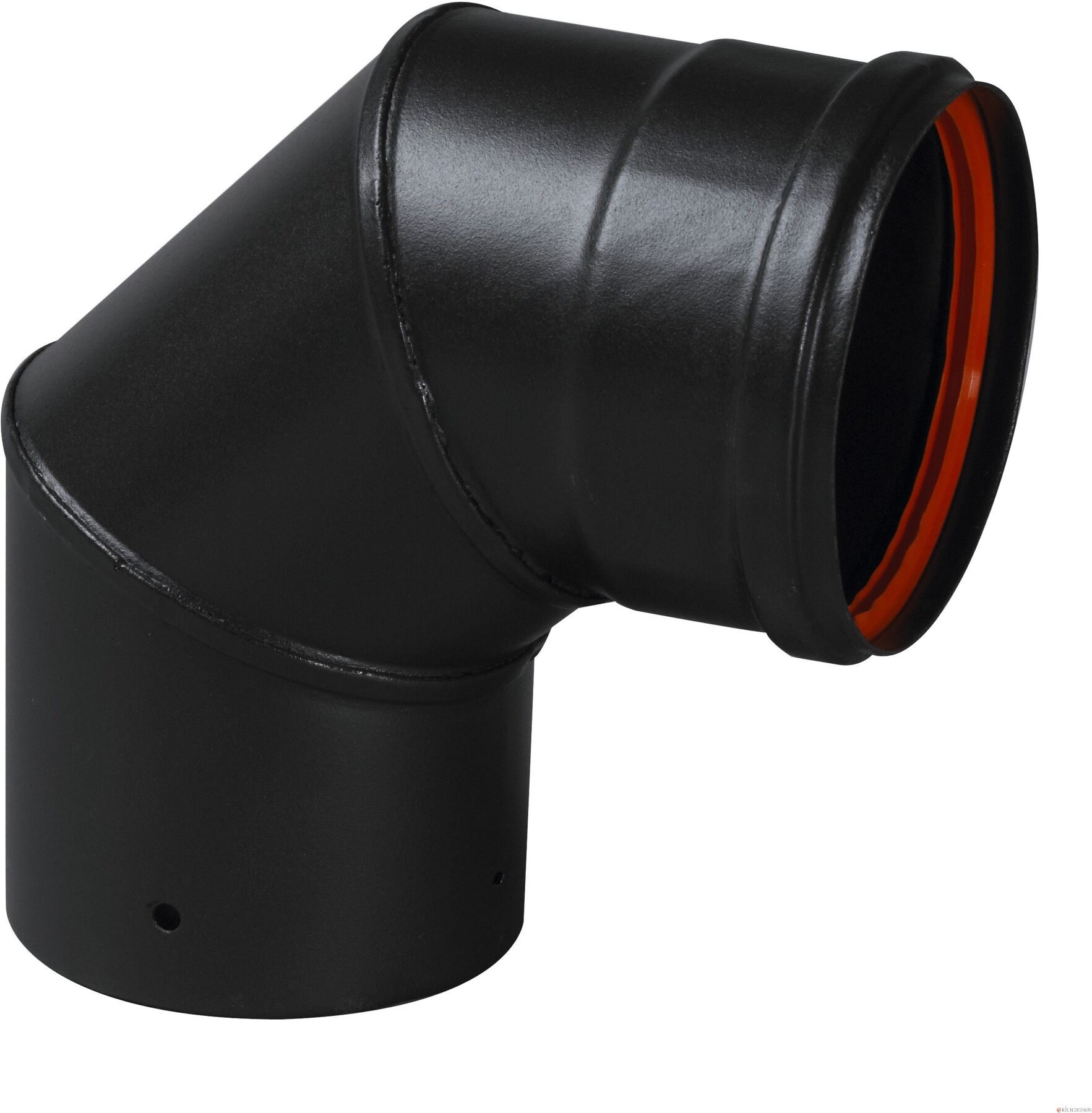 Coude 90° équerre noir mat 80 TEN 342429