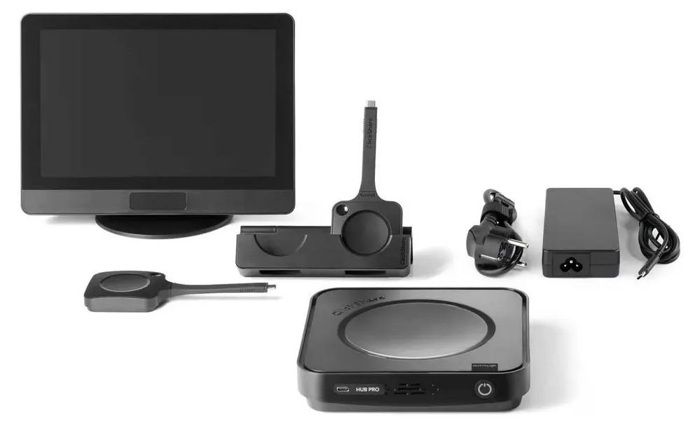 Barco ClickShare Hub Pro + Control Panel, Verwaltungssystem für Videokonferenzdienste, 5K Ultra HD, Schwarz
