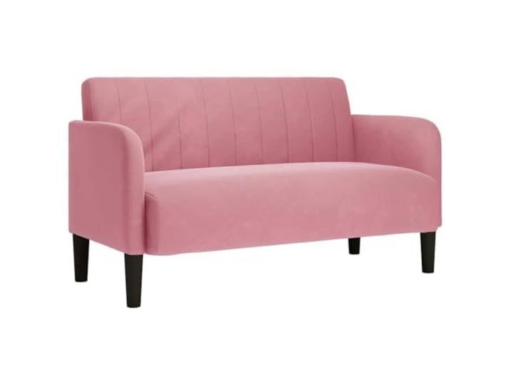 vidaXL Zweisitzer-Sofa Rosa 109 cm Samt