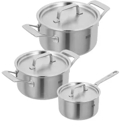 Kuhn Rikon Culinary Fiveply Set 1, Pfannenset + Topfset, Silber