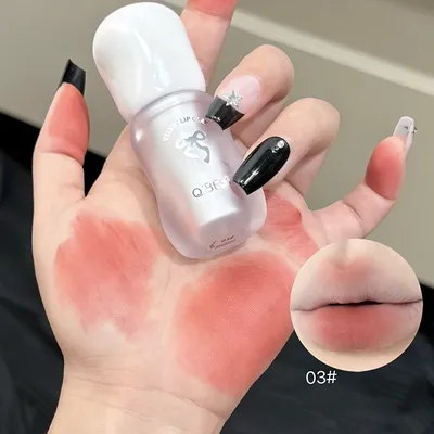 Soft Mist Mousse, Lip Glaze, Lipstick Holding Makeup, Not Easy To Sticky, Lip Mud Korean, Cosmetics Lipstick 03