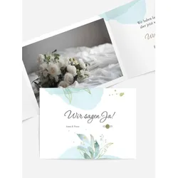 Hochzeitseinladung selbst gestalten mit Spruch und Fotos im Onlinedesigner bei Meine-Kartenmanufaktur.de