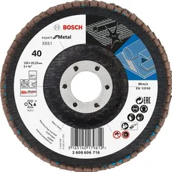 Bosch Power Tools Fächerschleifscheibe 2608606716