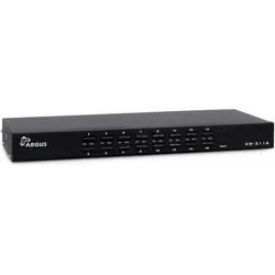 Intertech 16-Port KVM-Switch, 16 x, USB, VGA, KVM Switch, Schwarz