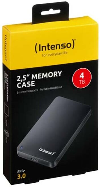 Intenso Disque dur externe 4 To USB 3.0 noir 127 × 78 × 20 mm (6021512)