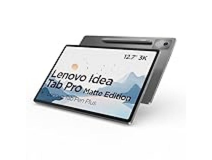 Lenovo Idea Tab Pro Tablette 12,7 3K Edition Matte (MediaTek Dimensity 8300, 8 Go RAM, 128 Go UFS 3.1,144 Hz, Wi-FI 6E, Bluetooth 5.3, Android 14) Gris Lune - Comprend Tab Pen Plus