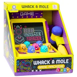 Lean Toys Lean Arcade Spiel Whack A Mole Maschine Mit Hammer Lichter Sounds, Retro Gaming, Mehrfarbig