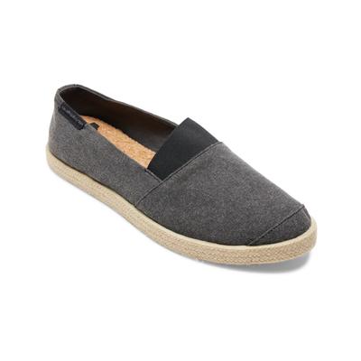 Sneaker QUIKSILVER "Espadrilled", Herren, Gr. 12(45), schwarz (solid schwarz), Obermaterial: Textil / Futter: Textil / Außensohle: Gummi., Schuhe Sneaker