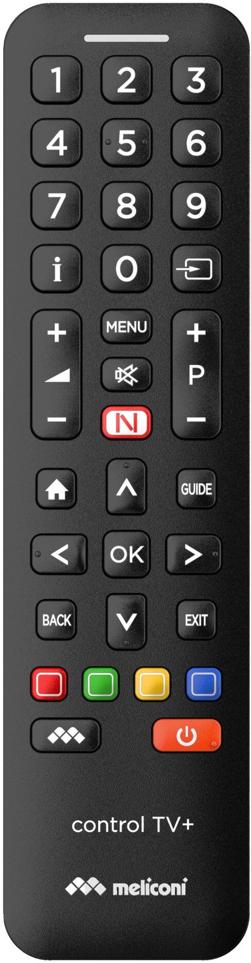 Telecomando tv Meliconi 808035 CONTROL Tv+ Black