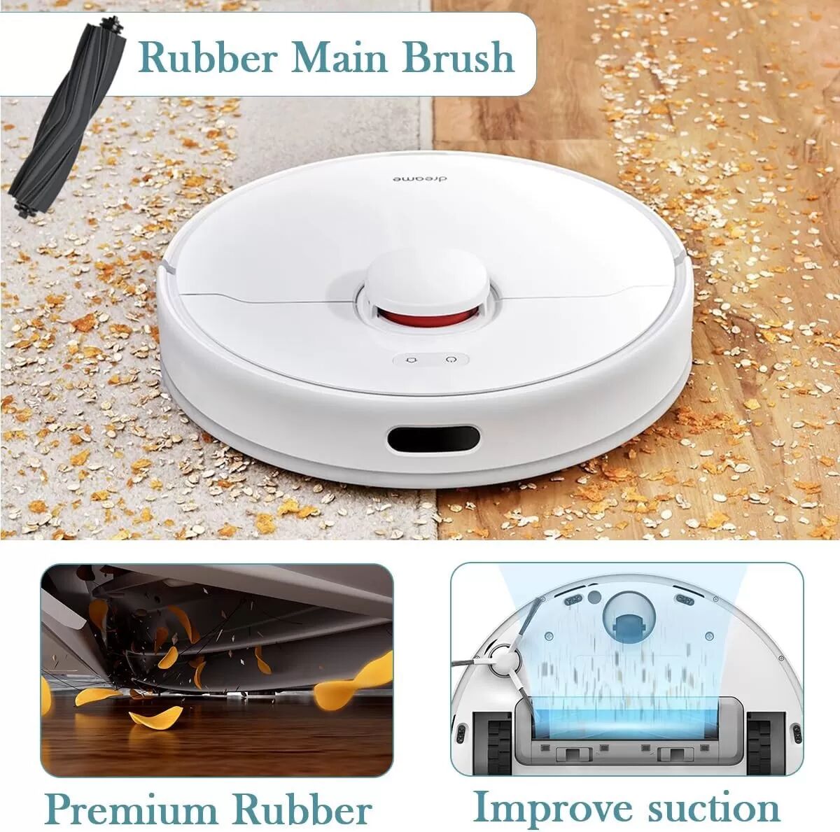 INF Roboter-Staubsauger-Zubehörset für Dreame L10s/X30/Mova Serie