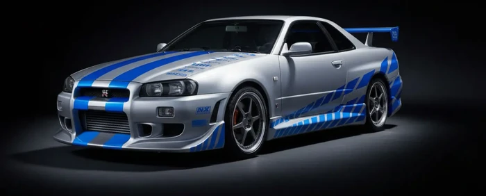 Fast & Furious - Brian's 1999 Nissan Skyline GT-R Click-System, Modellfahrzeug Maßstab: 1:16