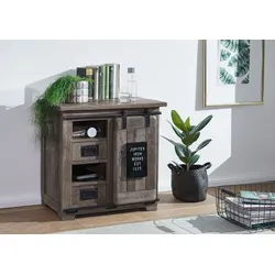 Kommode Mango 70x45x70 grau lackiert RAILWAY #223