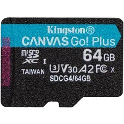 Kingston Canvas Go! Plus Flash-Speicherkarte - 64 GB