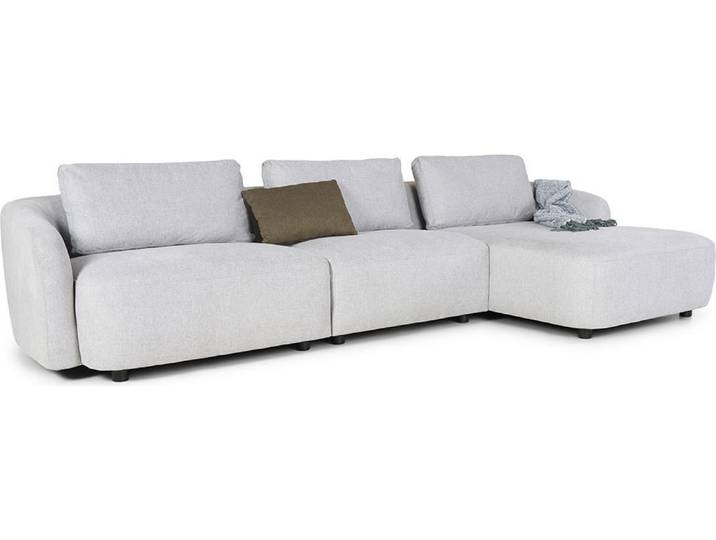 Bergen 2-Sitzer Sofa rechtsdrehend hellgrau.