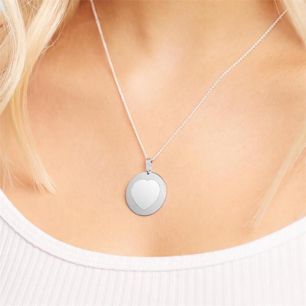 Unique 925er Silberkette inkl. Herzanhänger silber