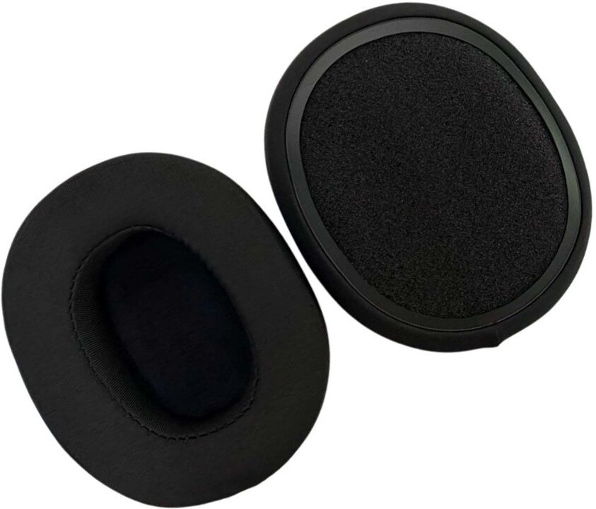 INF 2er-Set Stoff-Ohrpolster, kompatibel mit Skullcandy Crusher 540 – Weiche, atmungsaktive Ersatzbezüge Schwarz