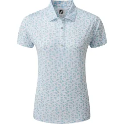 FootJoy Polo Floral, weiss/blau