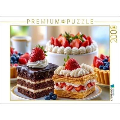 CALVENDO Puzzle Leckere Kuchenvielfalt | 2000 Teile Lege-Größe 90x67cm Foto-Puzzle für glückliche Stunden, von , Calvendo Puzzle