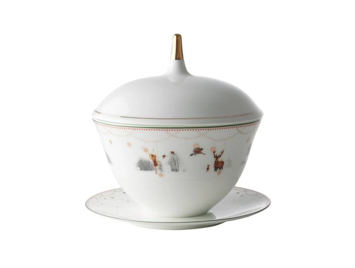 Wik & Walsøe Bol avec couvercle Julemorgen 14 cm
