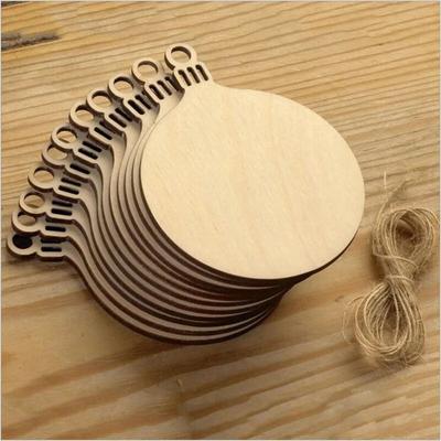 The Handy Homestead 150pcs DIY Wooden Christmas Balls Decoration   Craft Baubles For Home, Christmas, New Year   Hanging Ornaments For Festi 30pcs