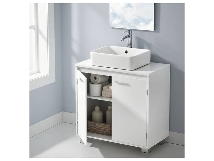 Meuble sous vasque Wamango 60 x 60 x 30cm Blanc