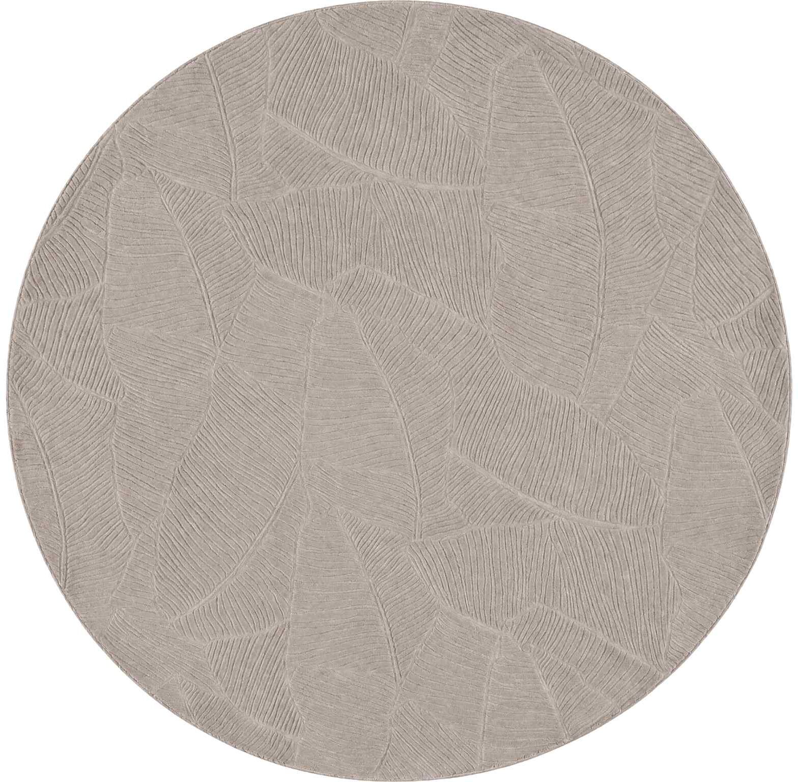 vidaXL Tapis IZA Beige Ø 160 cm 100 % polyester Poils ras