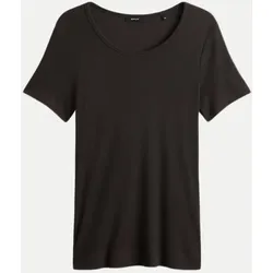 Feines Rippshirt Safin Braun 42