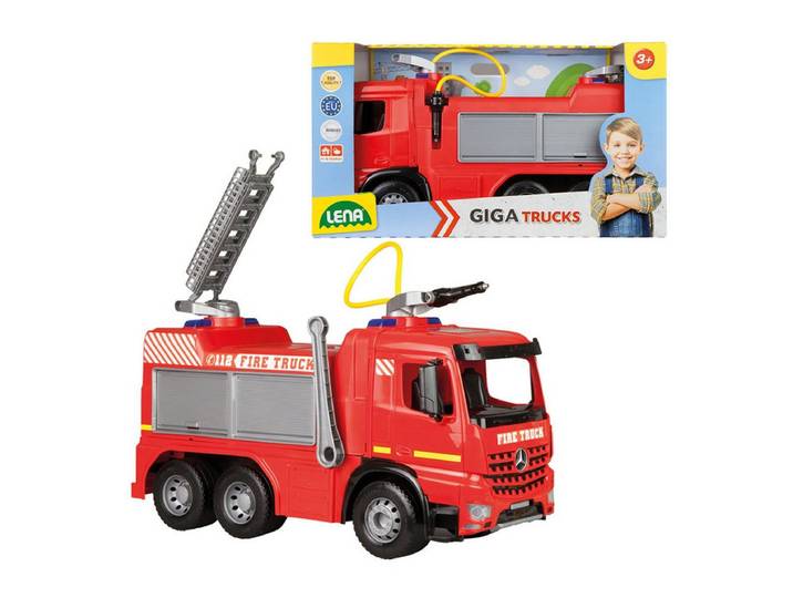 Joustra Spielzeug-Feuerwehr LENA GIGA Trucks Feuerwehr Leiterwagen rot 66cm
